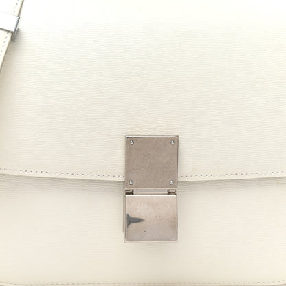 Celine Liege Calfskin Medium Classic Box Flap Bag White 10 of 11