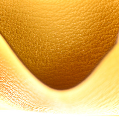 Hermes Chevre Mysore Bearn Card Holder Wallet Sun 8 of 9