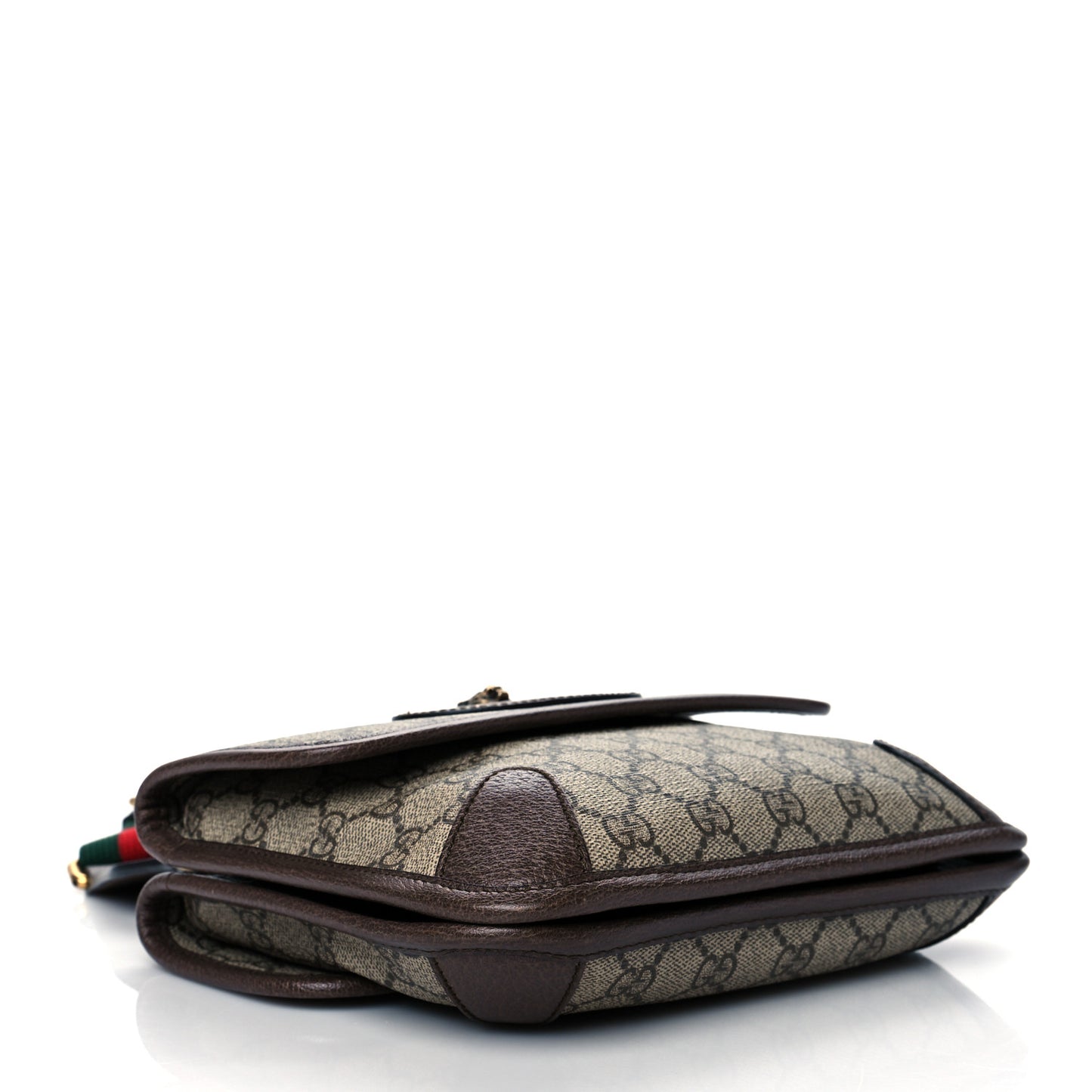 GG Supreme Monogram Web Small Neo Vintage Double Flap Messenger Bag Beige New Acero