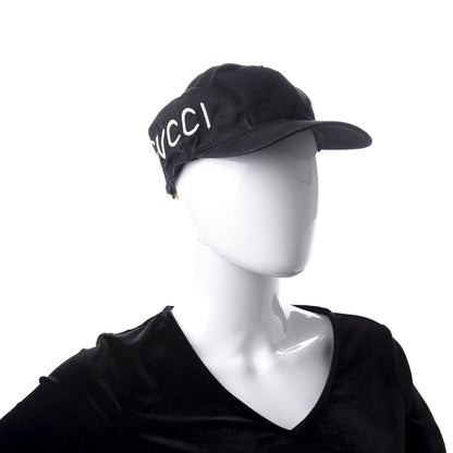 Gucci Cotton Loved Baseball Hat XL Black 2 of 8