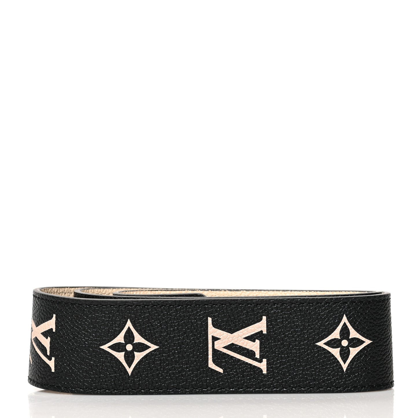 Empreinte Monogram Bandouliere Shoulder Strap Black Beige
