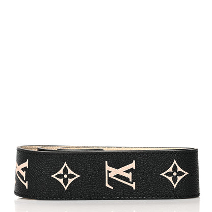 Louis Vuitton Empreinte Monogram Bandouliere Shoulder Strap Black Beige 2 of 4
