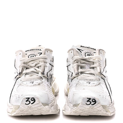 Balenciaga Mesh Rubber Monocolor Womens Runner Sneakers 39 White 2 of 9