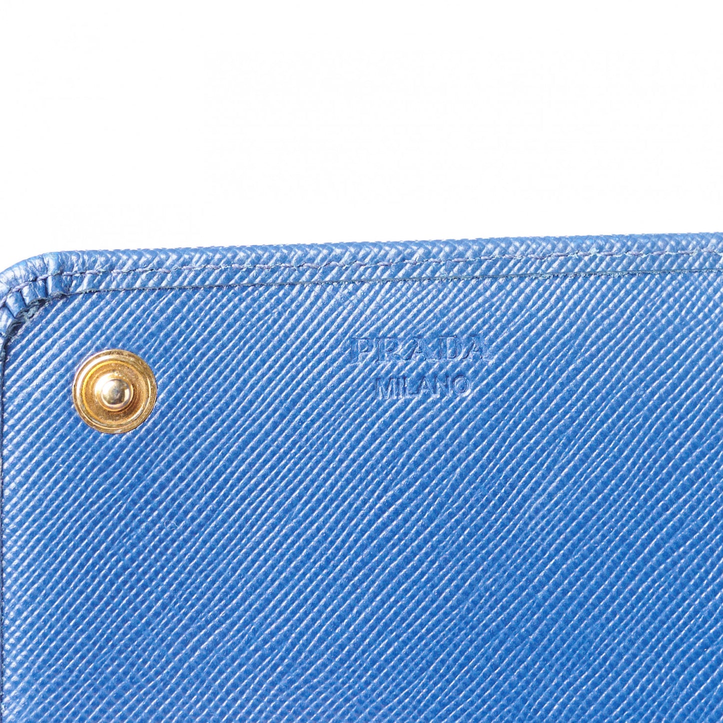 Saffiano Metal Continental Flap Wallet Bleuette