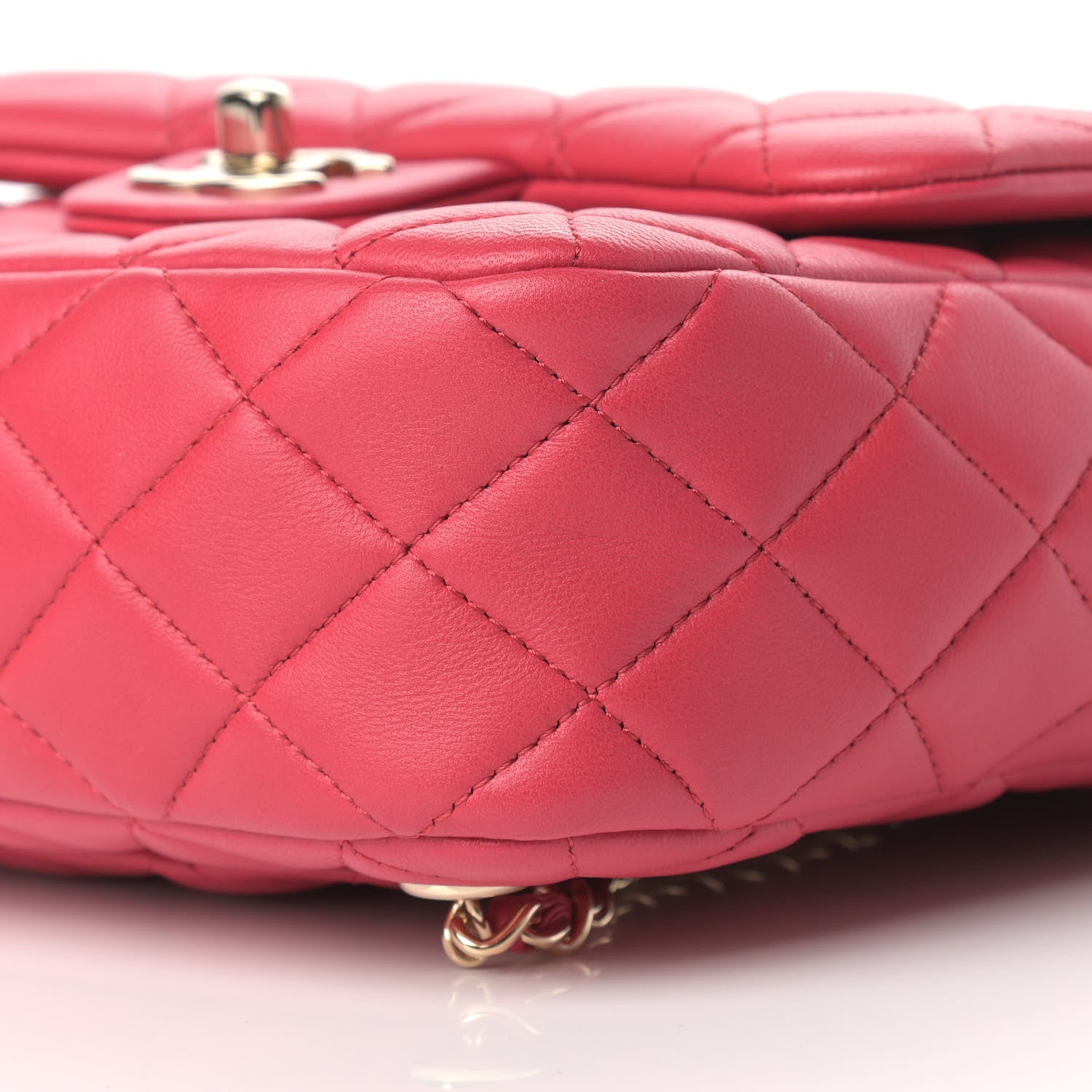 Chanel Lambskin Quilted Large In Seoul Backpack Red 8 of 8