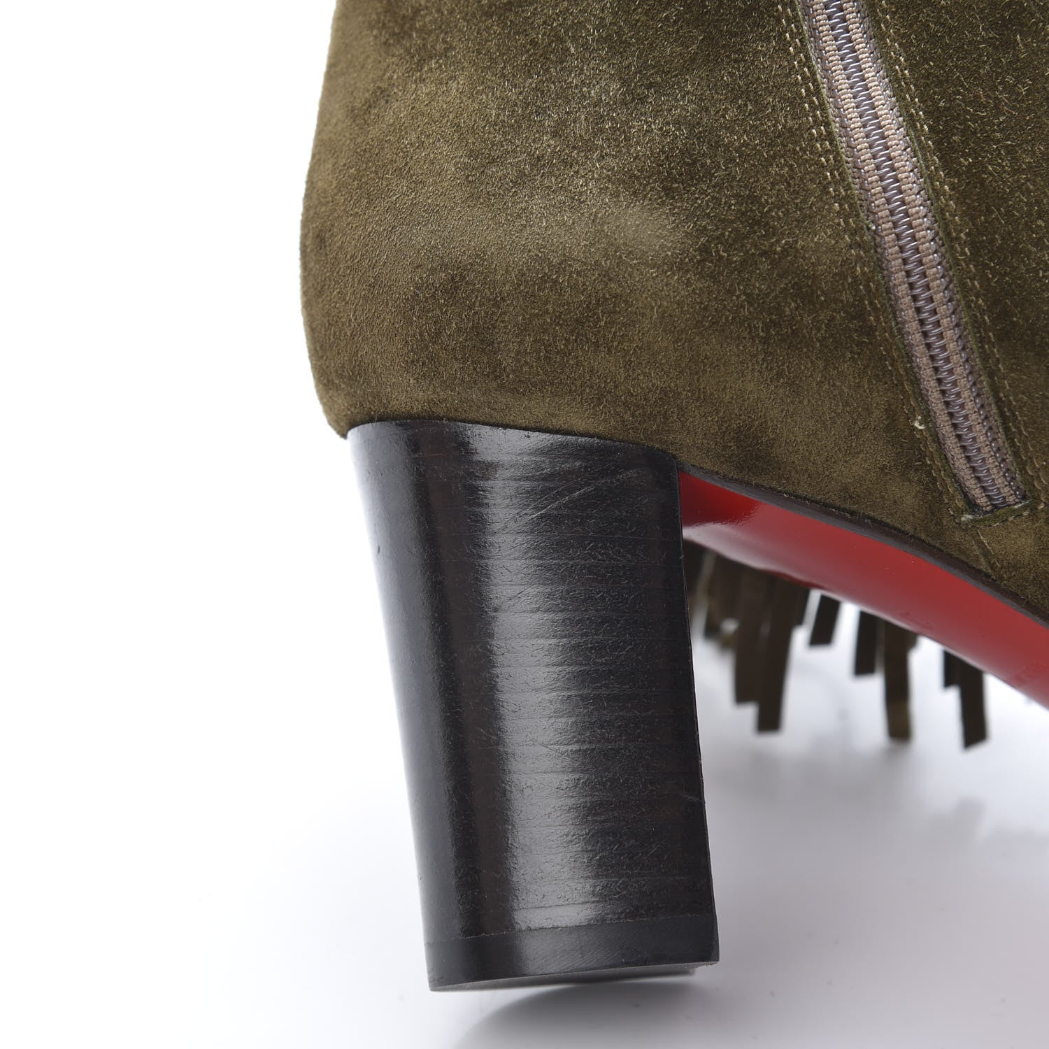 Christian Louboutin Veau Velours Jimmynetta 70 Ankle Boots 37 Bronze Tomoro Luc 10 of 12
