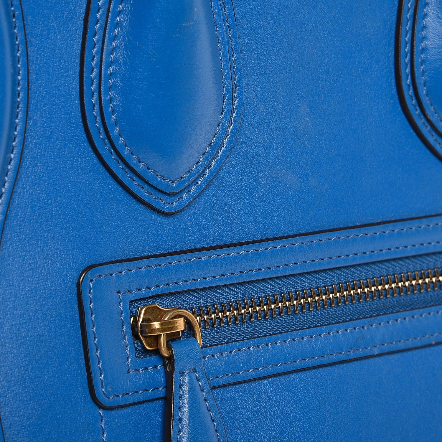 Celine Palmelato Micro Luggage Electric Blue 10 of 15