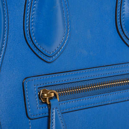 Celine Palmelato Micro Luggage Electric Blue 10 of 15