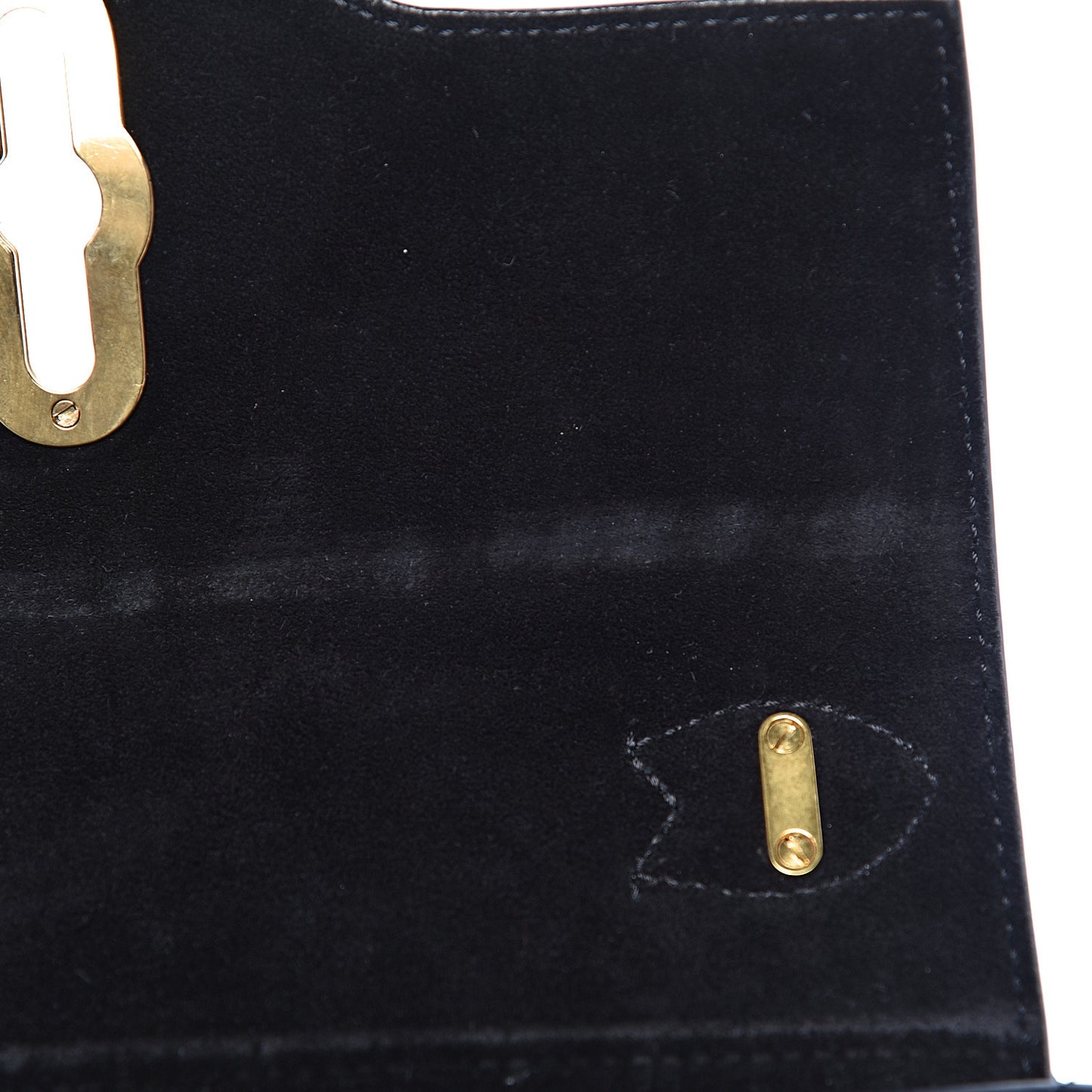 Calfskin Crocodile Embossed Mini Seaton Black