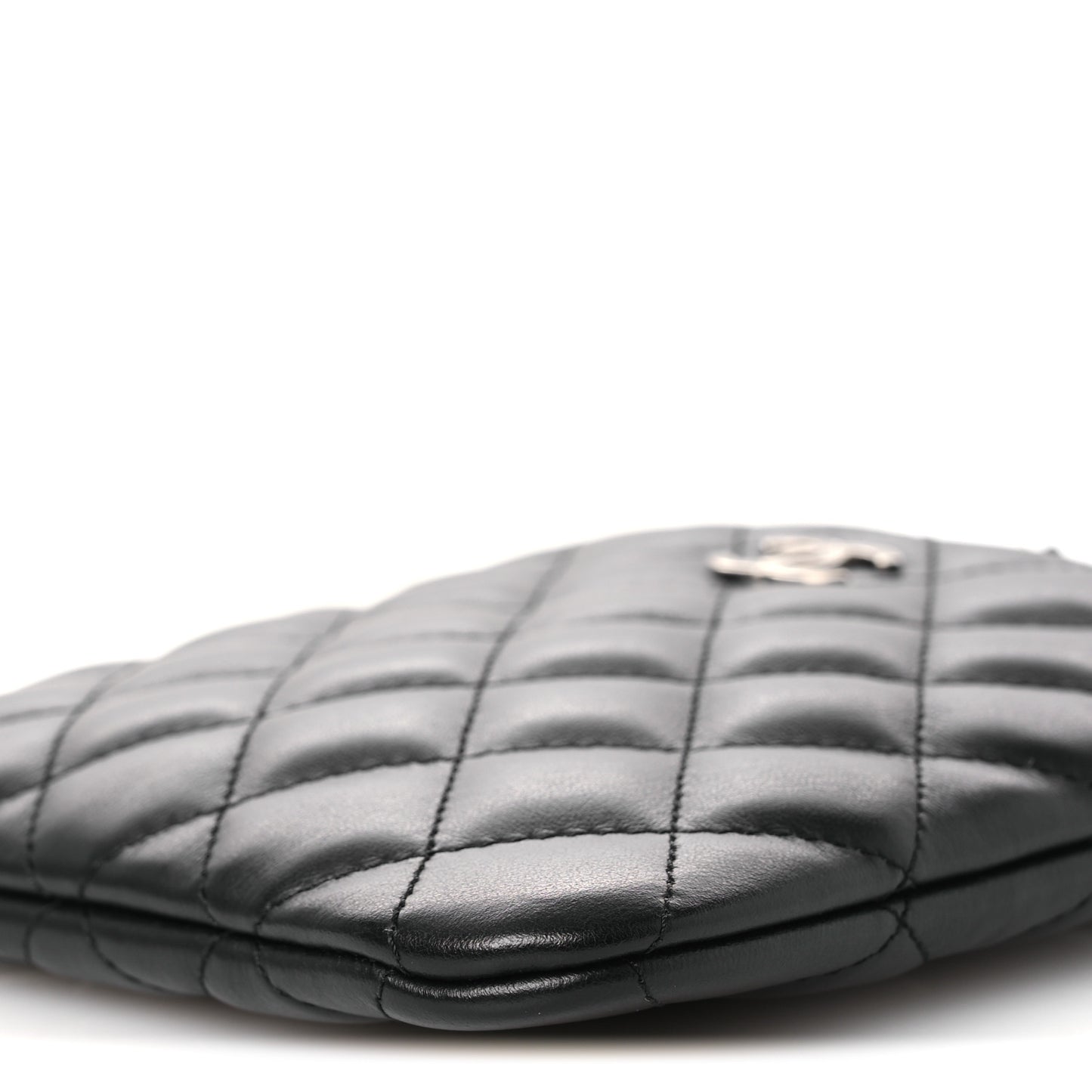 Lambskin Quilted Crossbody Bag Black