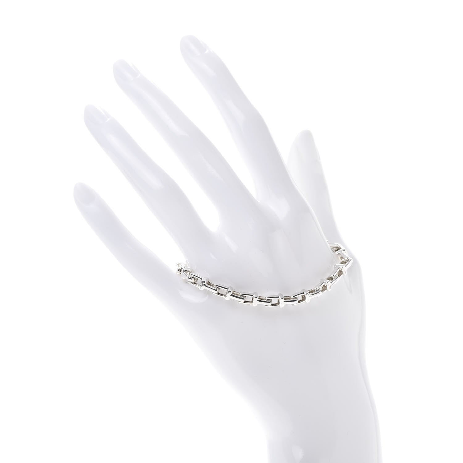 Tiffany Sterling Silver Narrow T Chain Bracelet 2 of 6