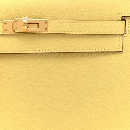 Hermes Epsom Kelly Sellier 25 Jaune Poussin 8 of 11