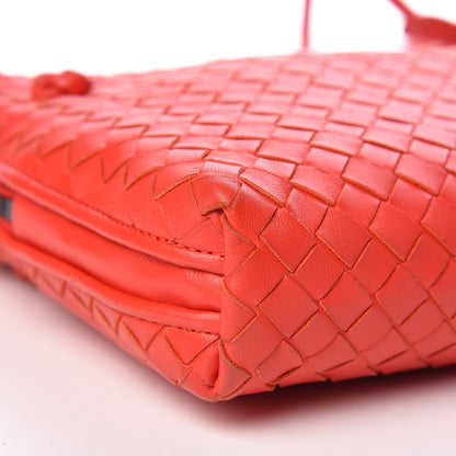 Bottega Veneta Nappa Intrecciato Nodini Crossbody Messenger Red 9 of 12