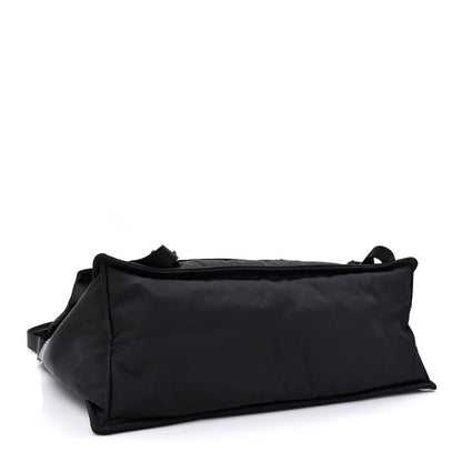 Prada Tessuto Nylon Saffiano Logo Messenger Bag Black 4 of 9