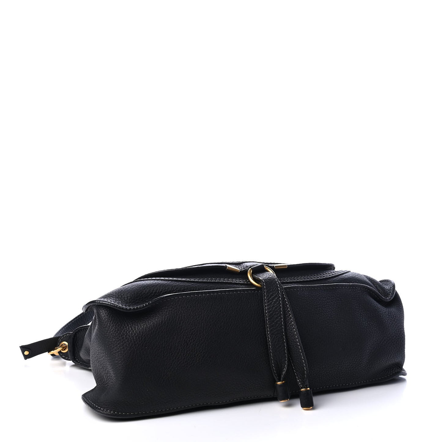 Calfskin Medium Marcie Satchel Black