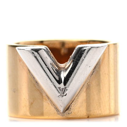 Louis Vuitton Brass Essential V Ring M Gold Silver 1 of 4