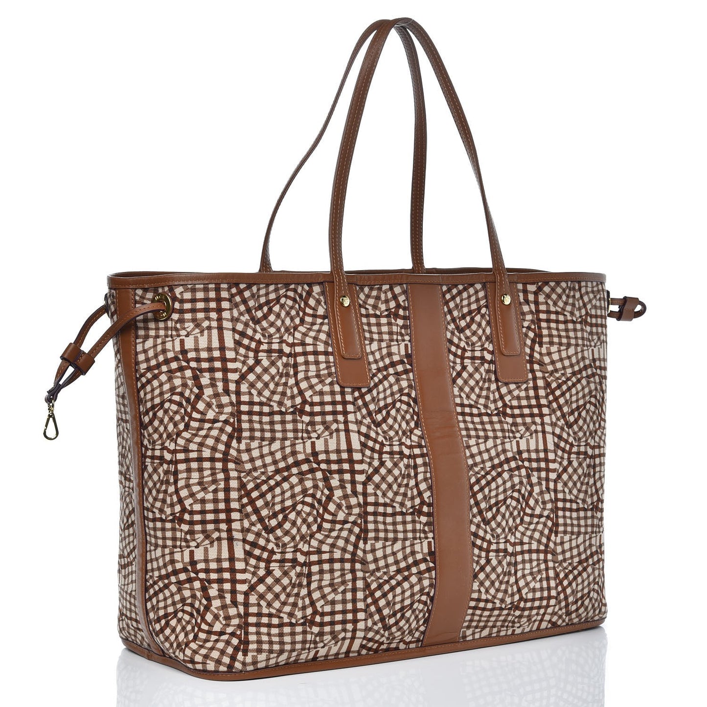 Visetos Large Liz Reversible Shopper Tote Cognac