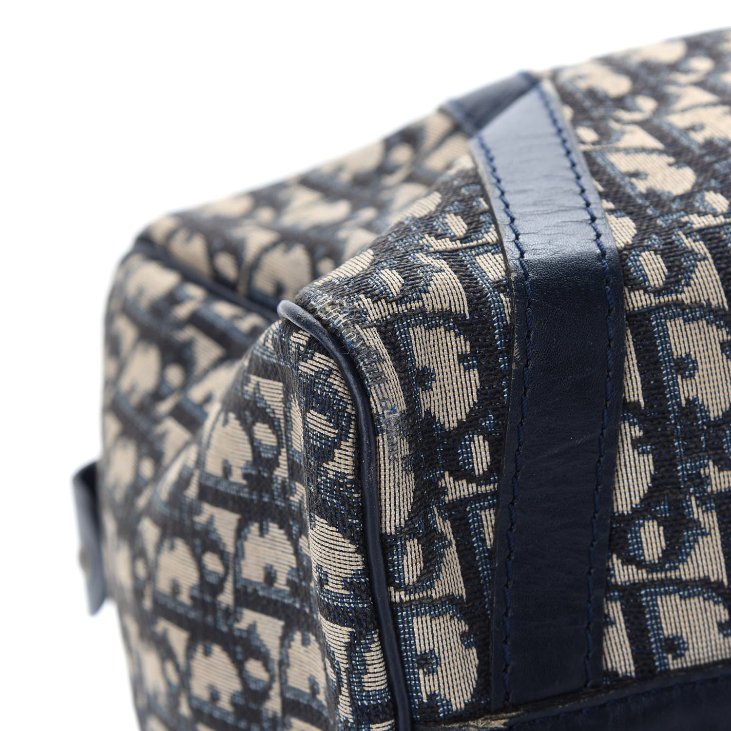 Christian Dior Monogram Boston Navy Blue 12 of 15