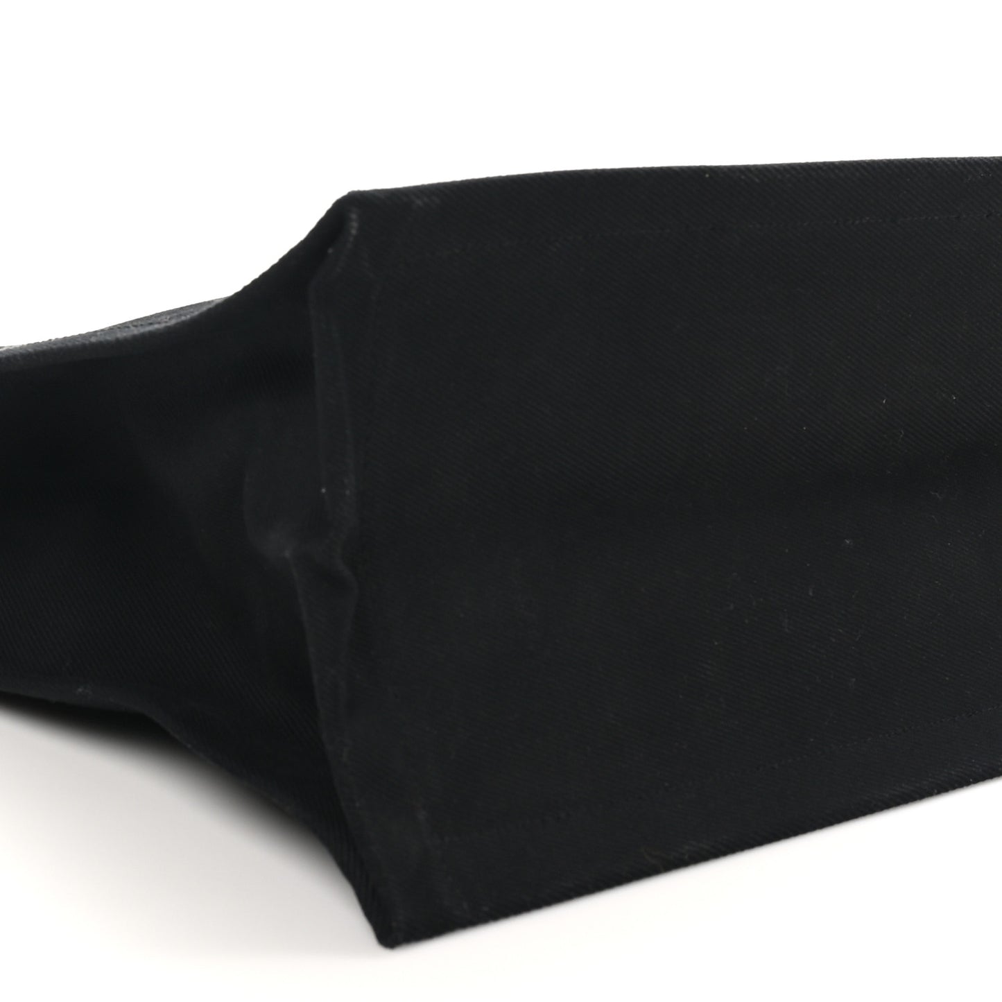 Linen Calfskin Rive Gauche Tote Black