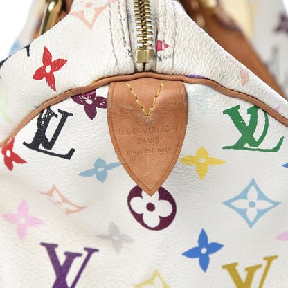 Louis Vuitton Monogram Multicolor Speedy 30 White 5 of 13