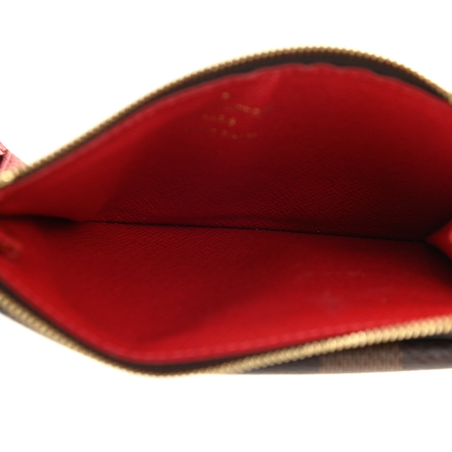 Damier Ebene Recto Verso Card Holder Red