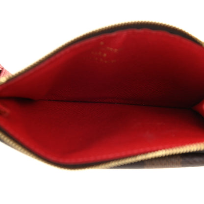 Louis Vuitton Damier Ebene Recto Verso Card Holder Red 5 of 9