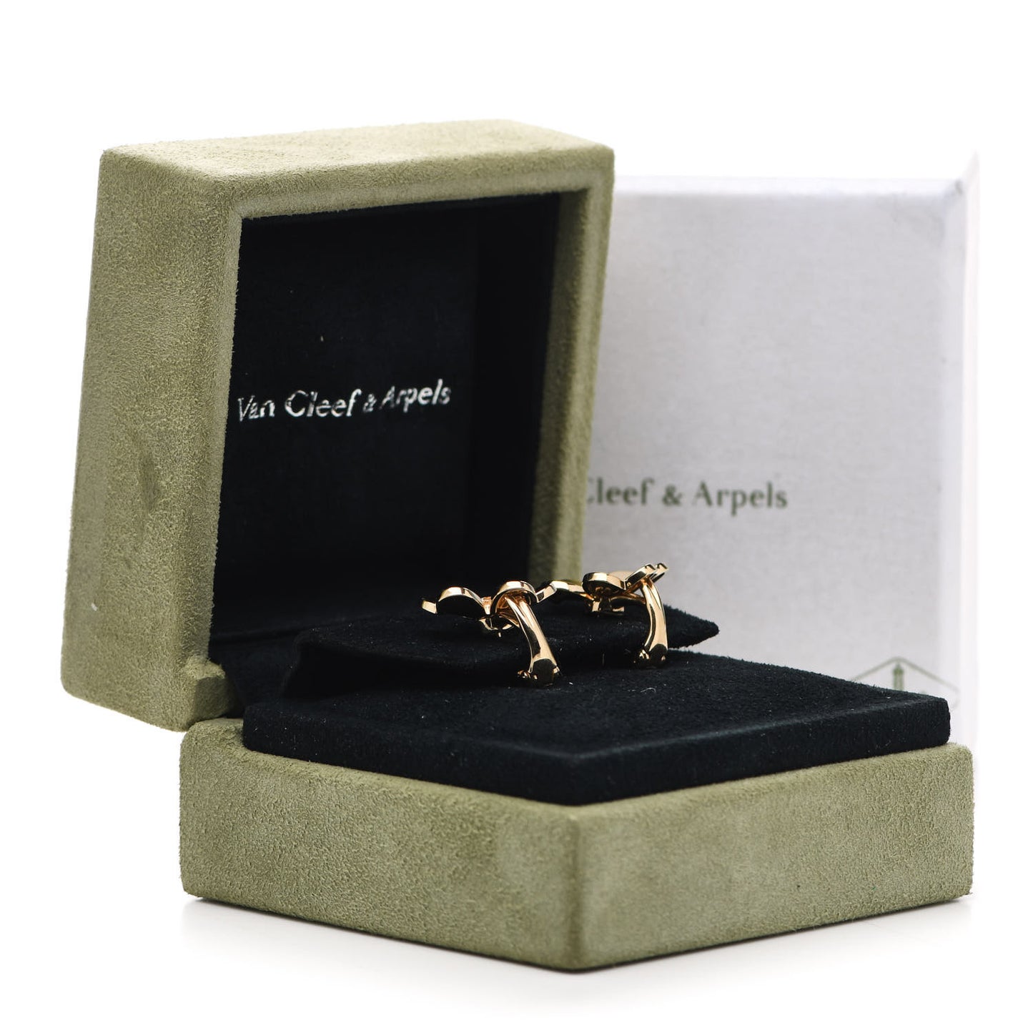 18K Yellow Gold Diamond Small Frivole Earrings