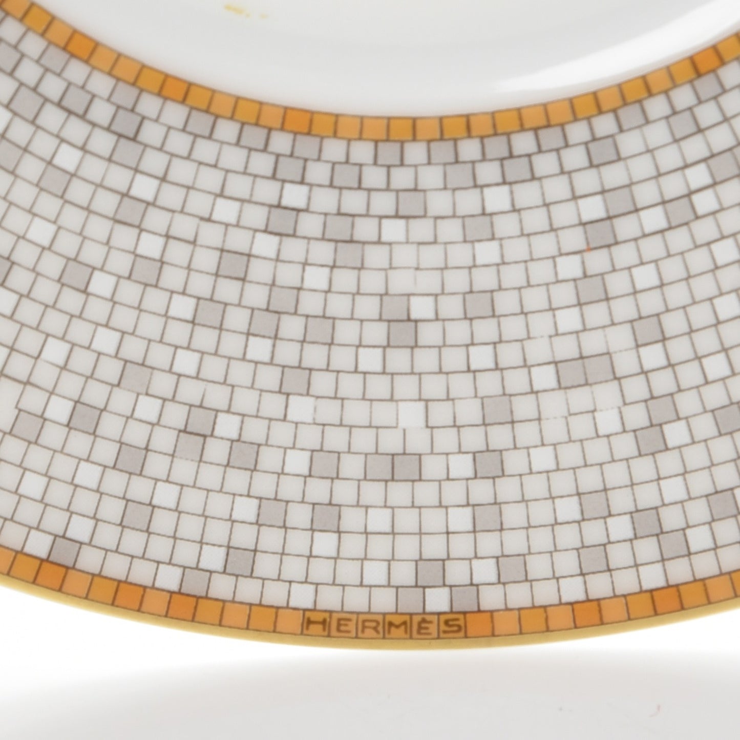 Porcelain Mosaique Au 24 Gold Tea Cup And Saucer Set Of 2