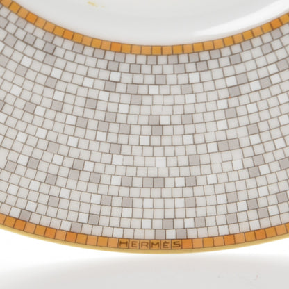 Hermes Porcelain Mosaique Au 24 Gold Tea Cup And Saucer Set Of 2 10 of 13