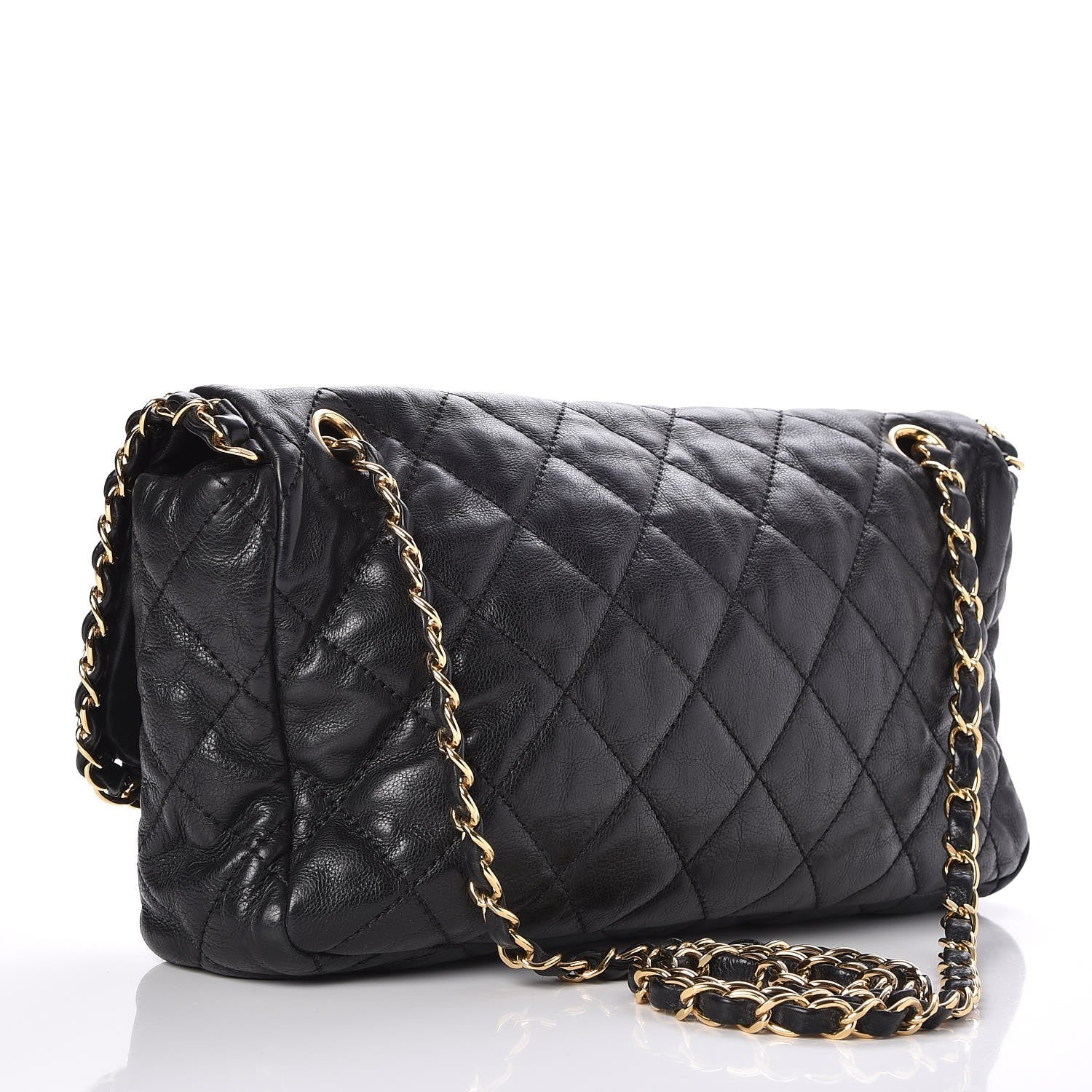 Chanel Calfskin Quilted Medium Chain Me Flap Black 3 of 8