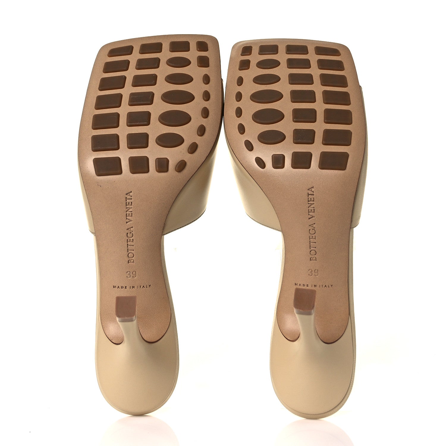 Bottega Veneta Lambskin Stretch Mule Sandals 39 Porridge 5 of 7