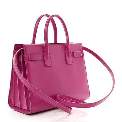 Saint Laurent Calfskin Baby Sac De Jour Fuchsia 3 of 9