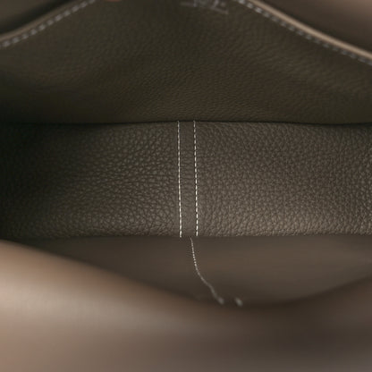 Hermes Taurillon Clemence Halzan 25 Etoupe 5 of 10