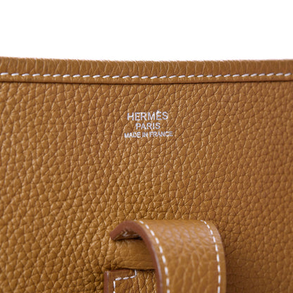 Hermes Taurillon Clemence Evelyne III GM Sable 10 of 12