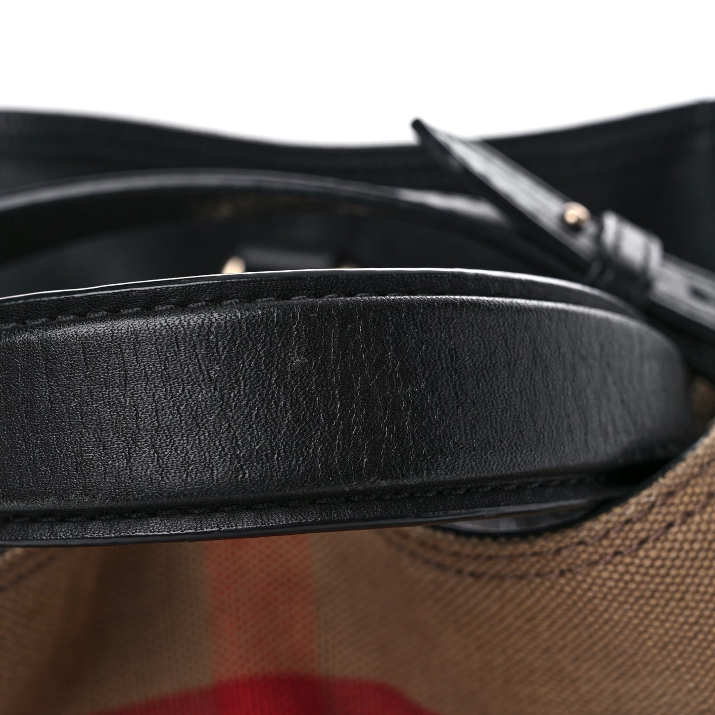 Canvas Mega Check Medium Ashby Hobo Black