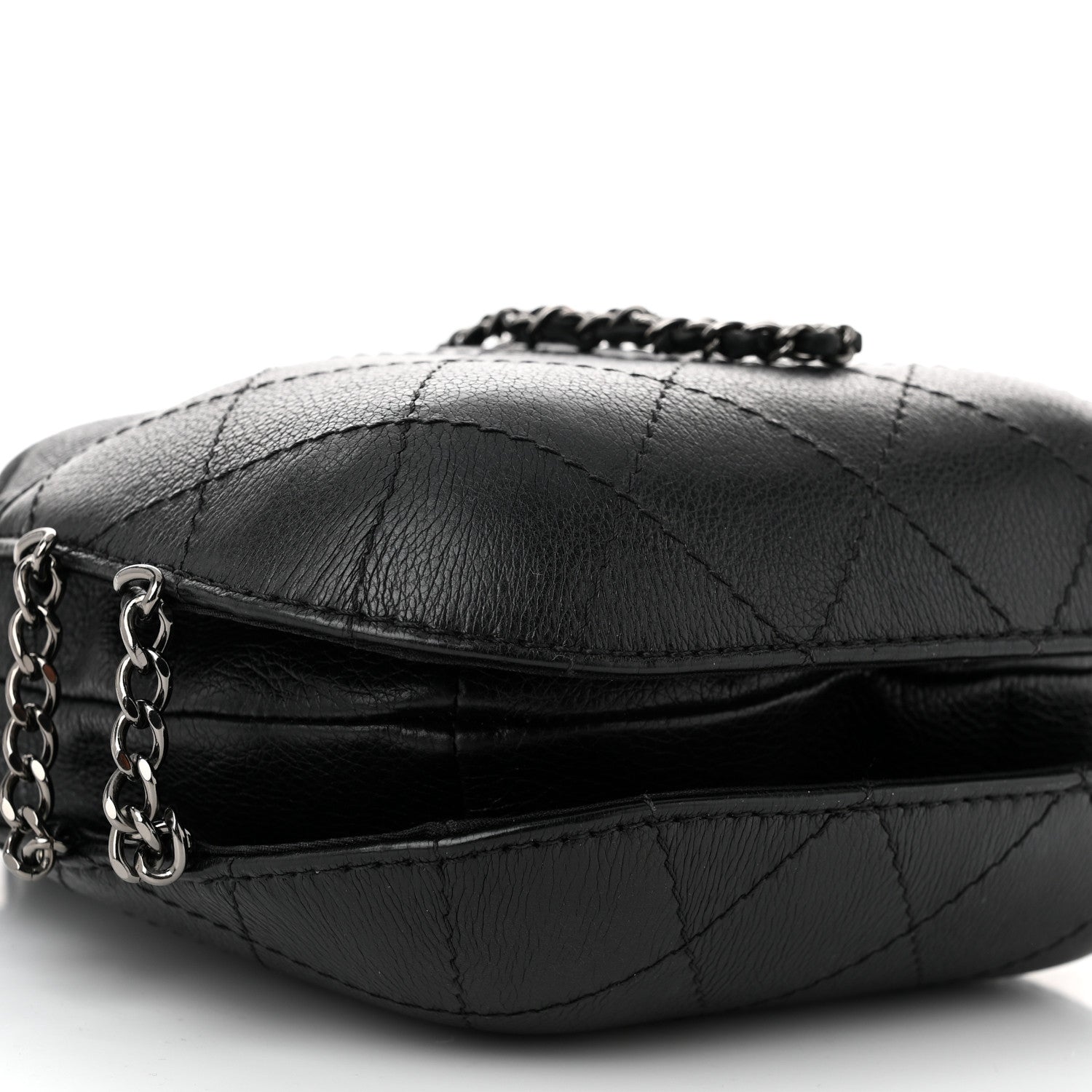Chanel Calfskin Quilted Small Gabrielle Bucket Black 9 of 12