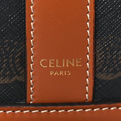 Celine Triomphe Canvas Calfskin Small Bucket Bag Tan 6 of 9