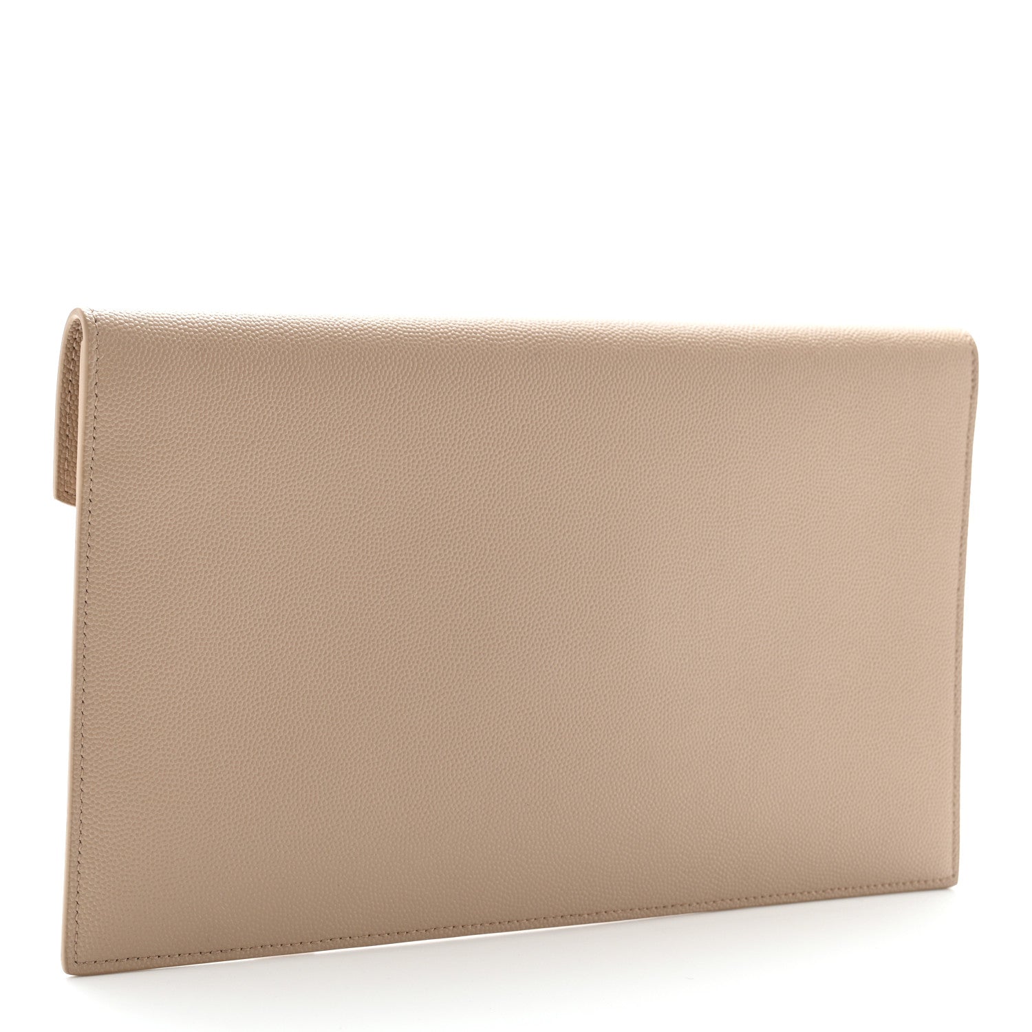 Saint Laurent Grain De Poudre Uptown Pouch Dark Beige 3 of 6