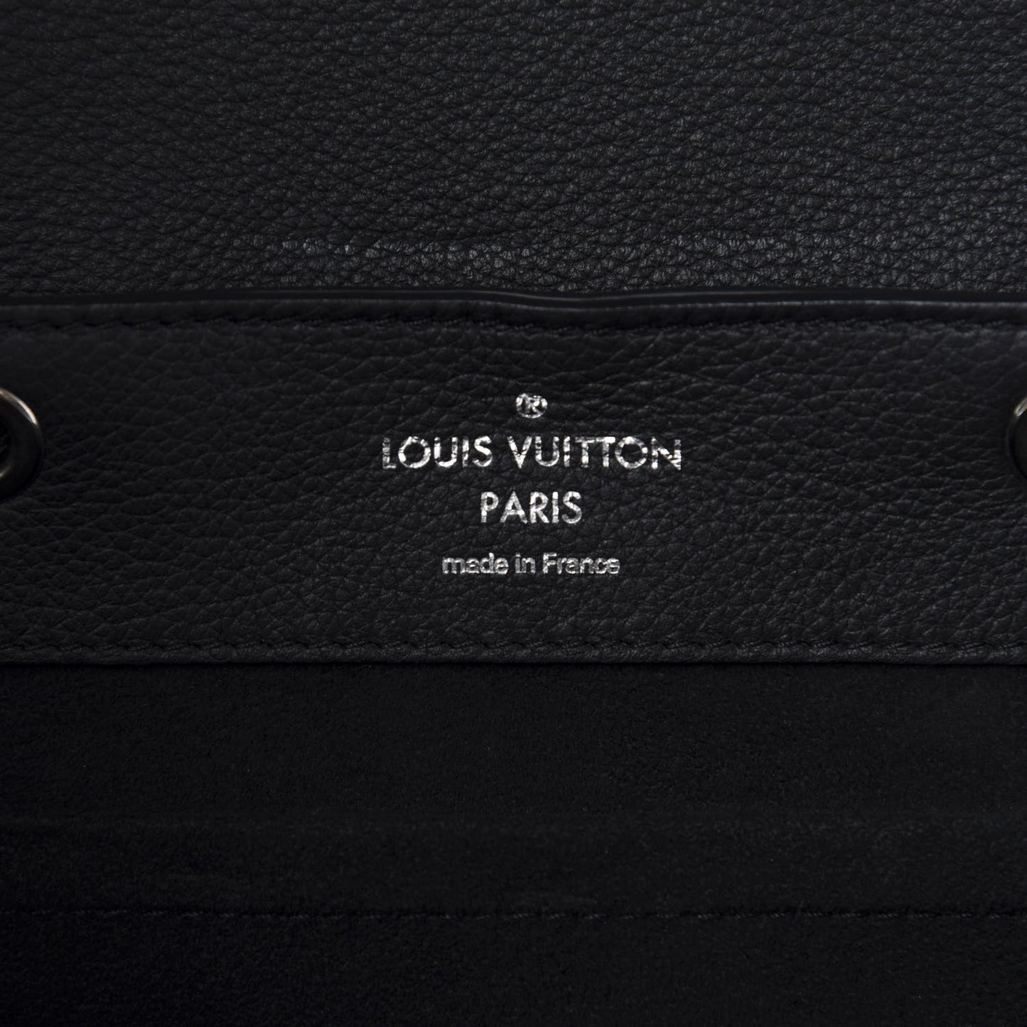 Calfskin Lockme Backpack Black
