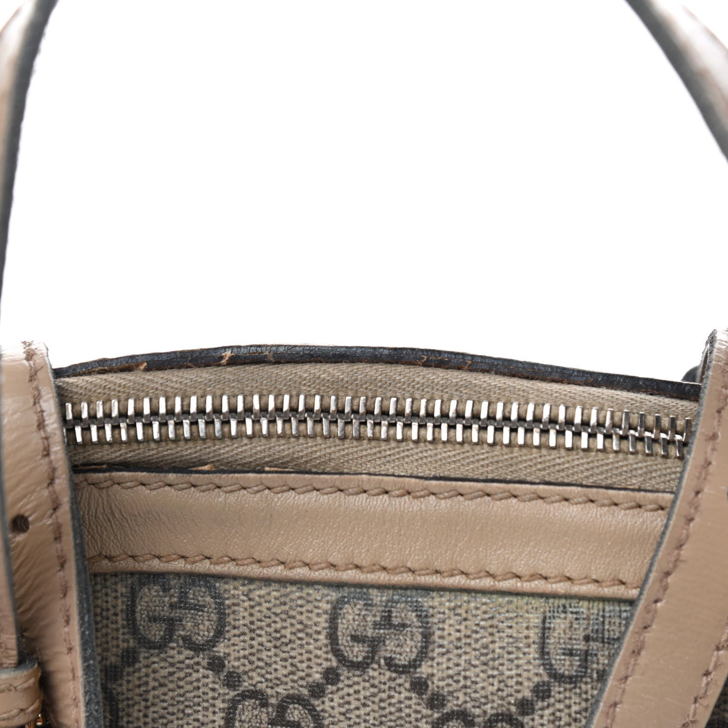 Gucci GG Supreme Monogram Small Nice Top Handle Dome Bag Beige 12 of 12