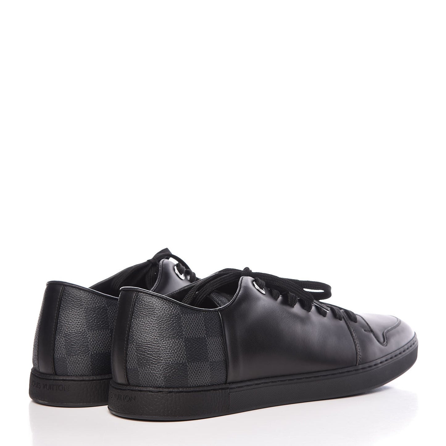 Calfskin Damier Graphite Line Up Sneaker 7.5 Black