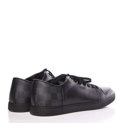Louis Vuitton Calfskin Damier Graphite Line Up Sneaker 7.5 Black 4 of 10