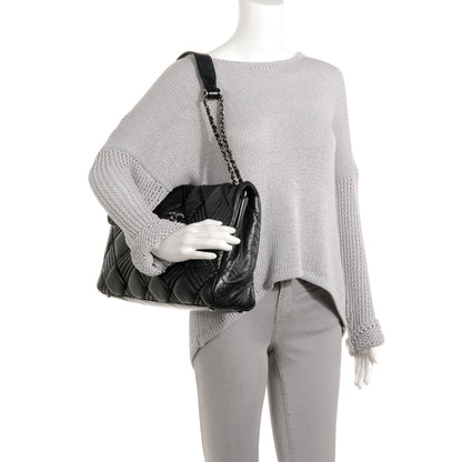 Chanel Lambskin In and Out XL Maxi Flap Black 2 of 8