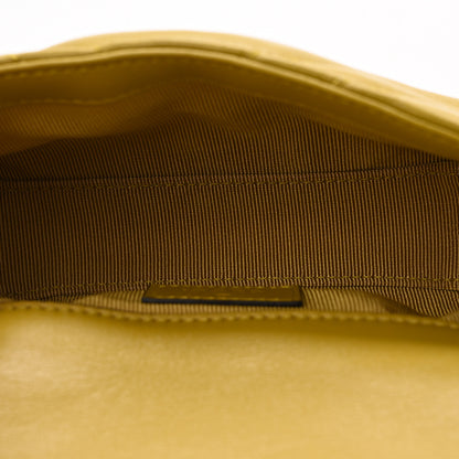 Gucci Lambskin Matelasse Mini GG Marmont Shoulder Bag Oil Yellow 5 of 11