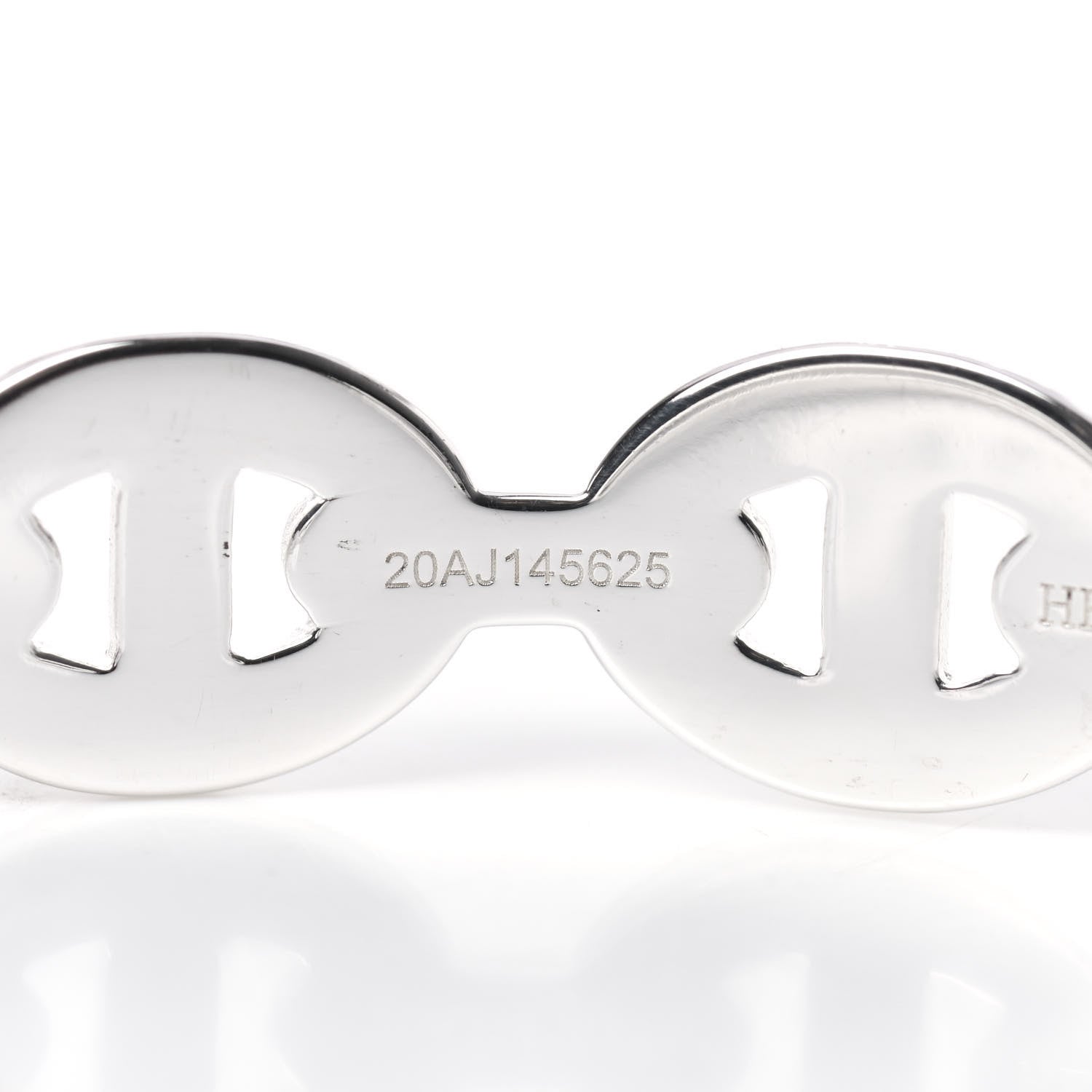 Hermes Sterling Silver MM Chaine d'Ancre Enchainee Cuff Bracelet SH 4 of 7
