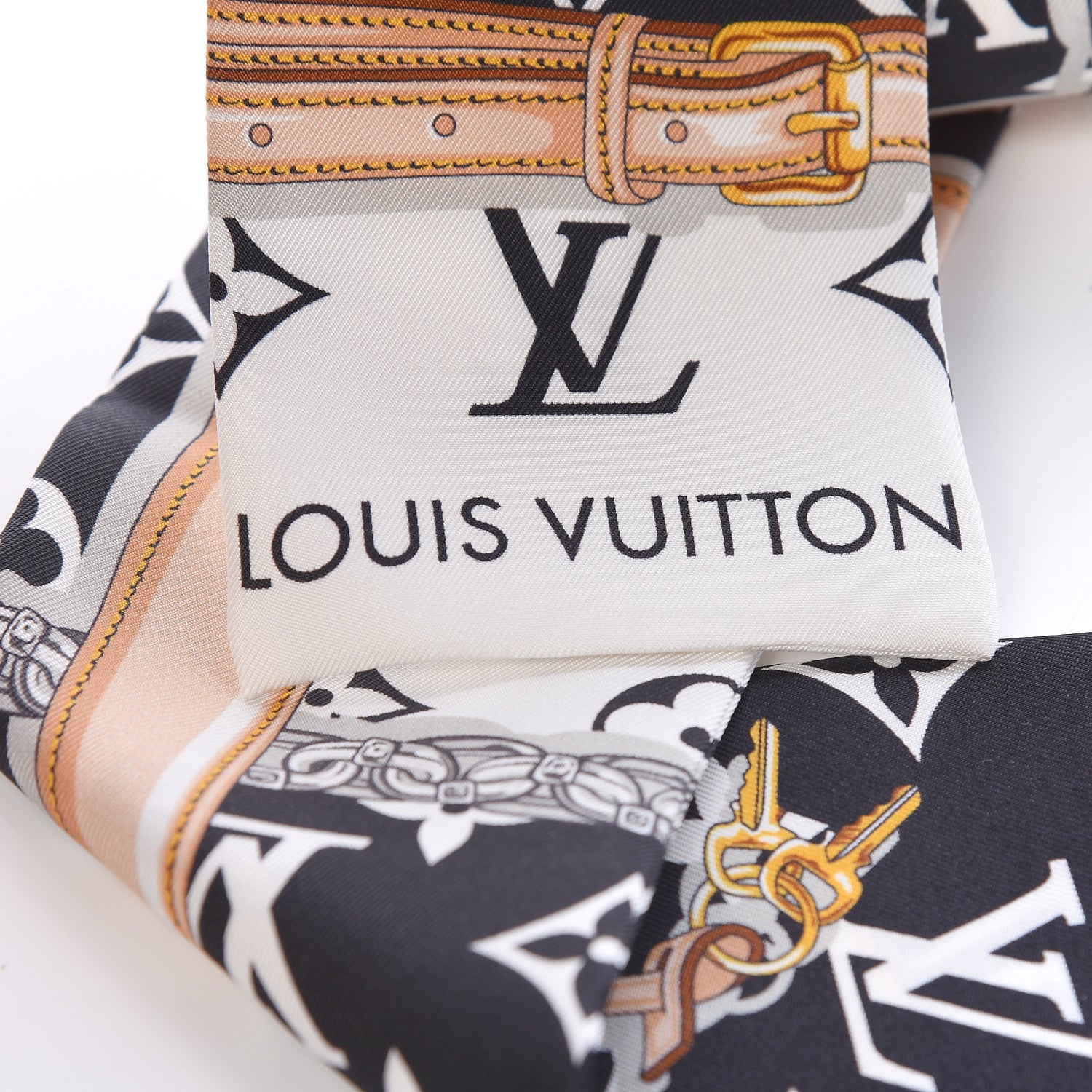 Louis Vuitton Silk Monogram Confidential Bandeau Black 4 of 4