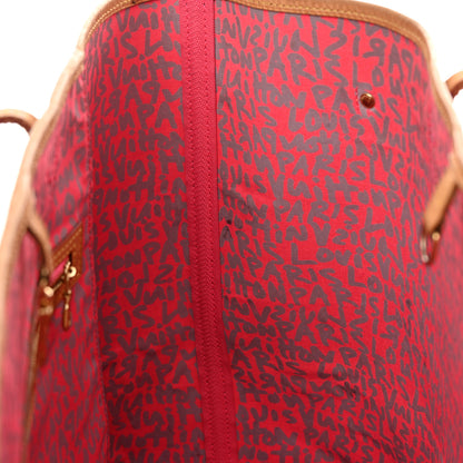 Louis Vuitton Monogram Graffiti Neverfull GM Fuchsia 13 of 22