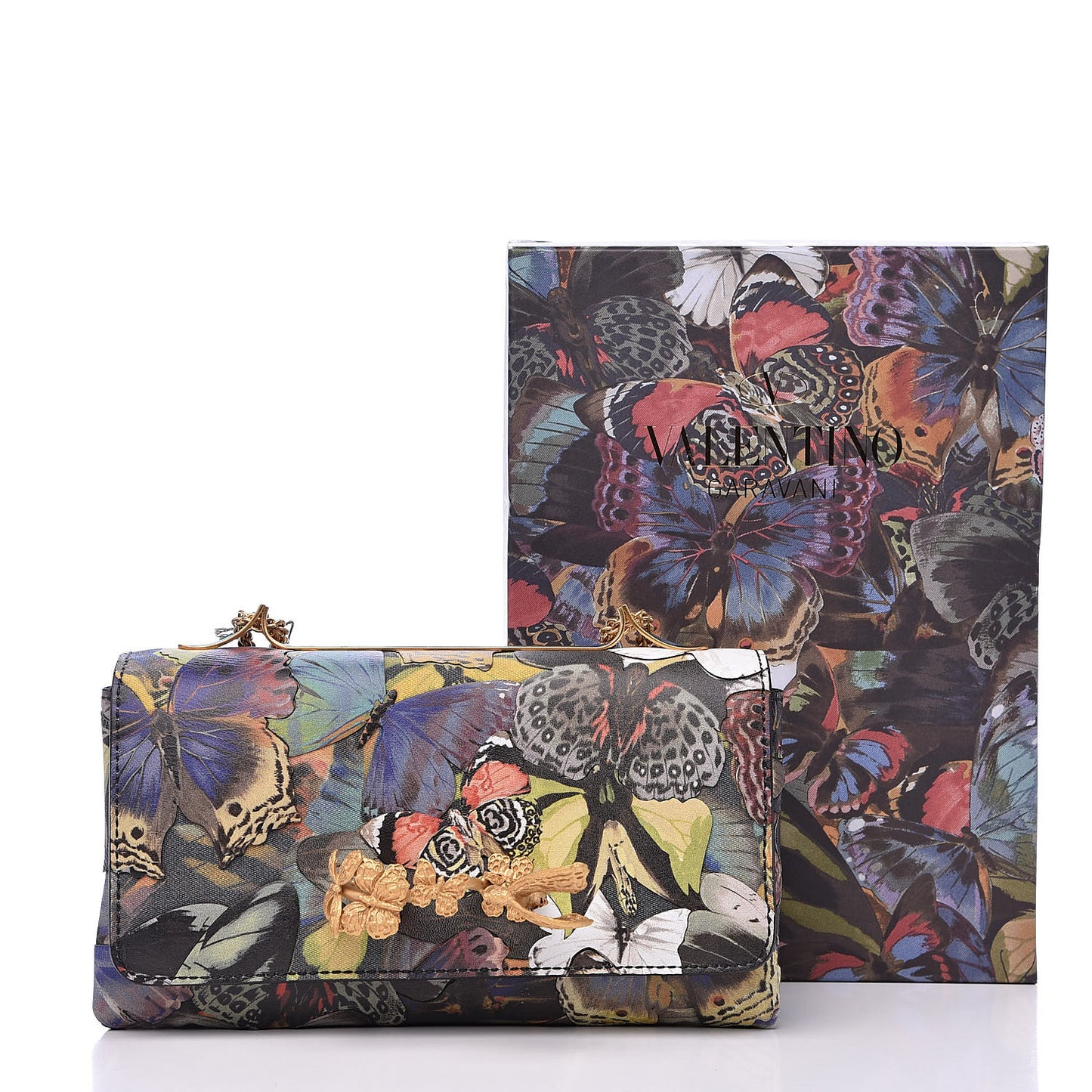 Canvas Vitello Camubutterfly Va Va Voom Shoulder Bag Multicolor