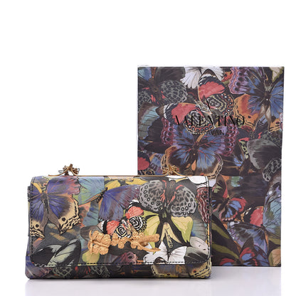 Valentino Garavani Canvas Vitello Camubutterfly Va Va Voom Shoulder Bag Multicolor 16 of 16