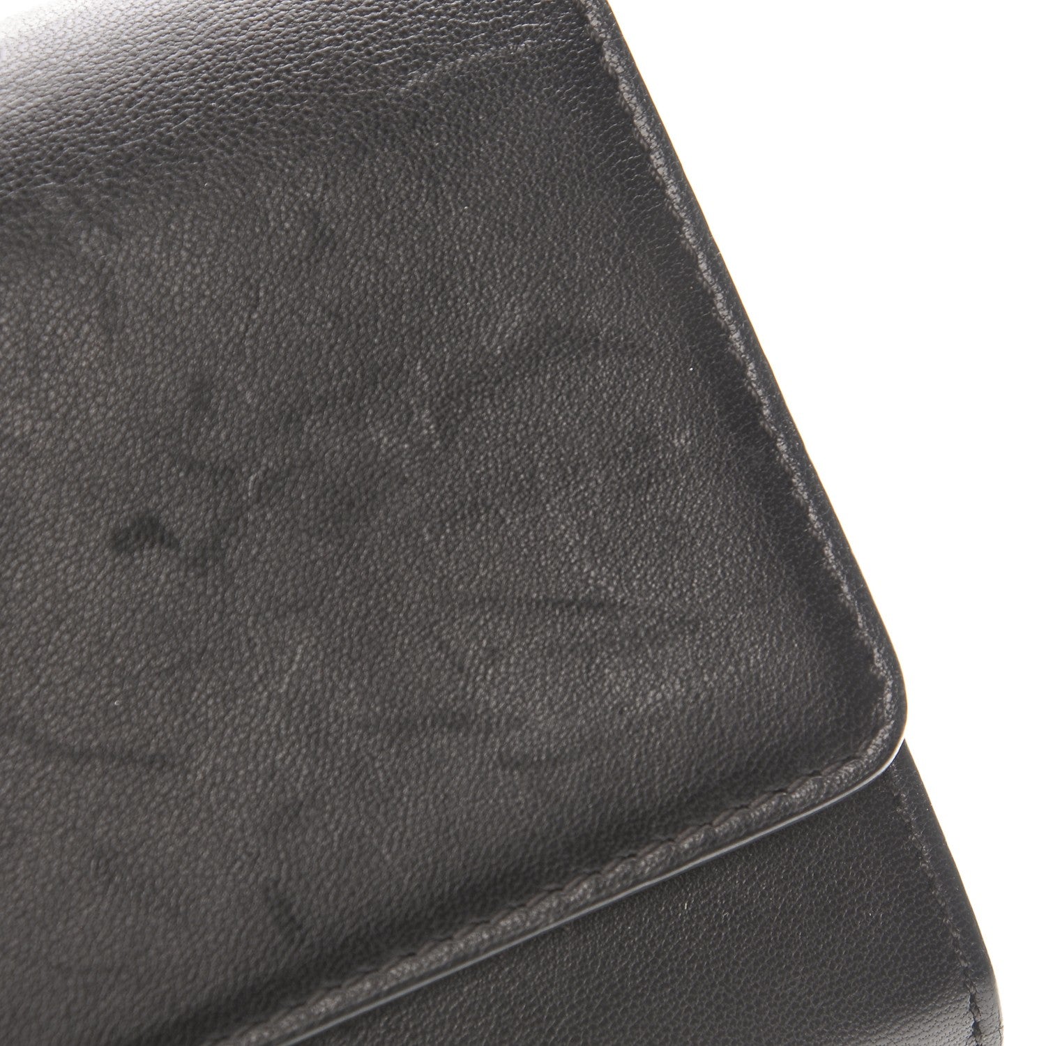 Celine Smooth Calfskin Large Flap Wallet Black 10 of 12
